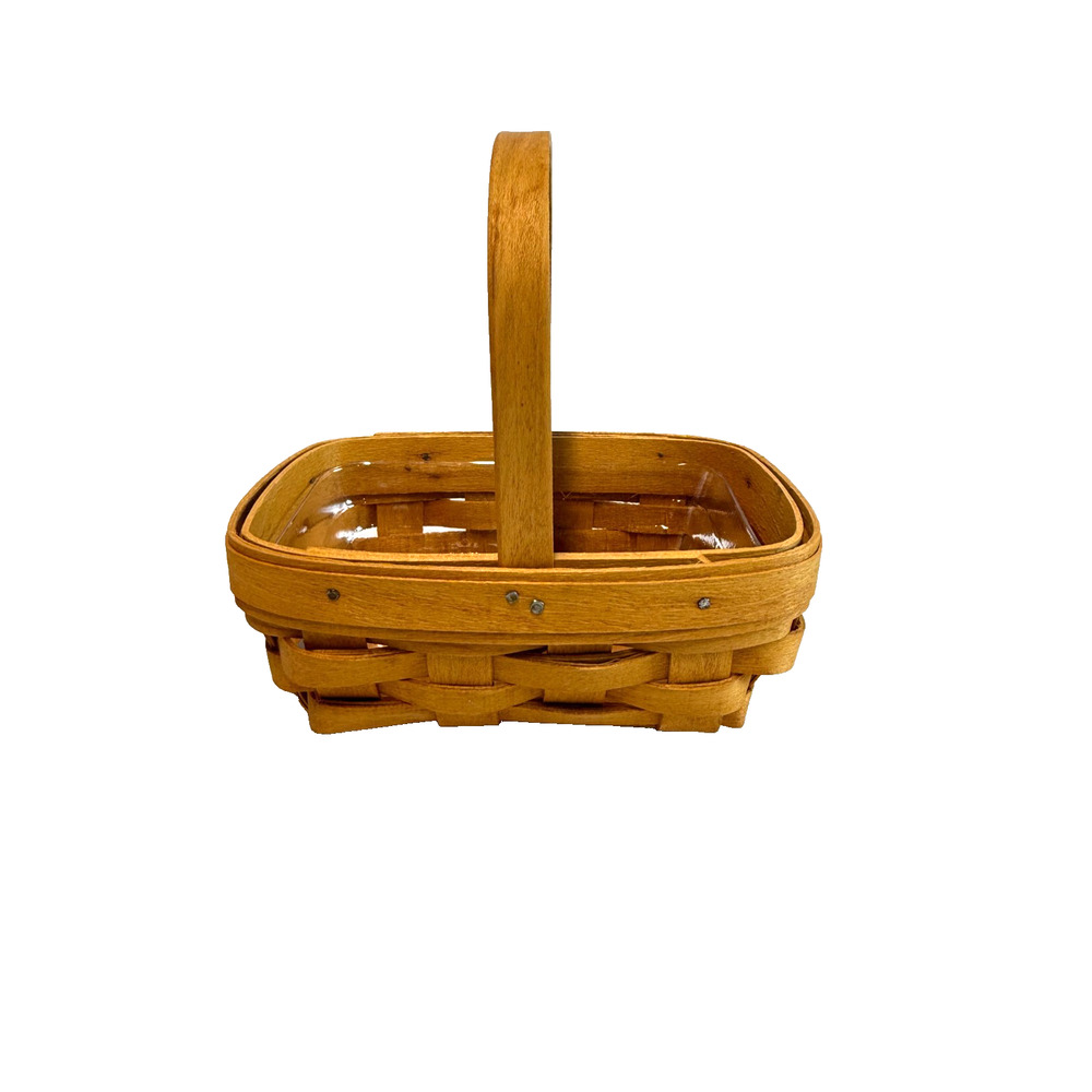 1999 Longaberger Parsley Basket w/Protector 6"L x 4.5"W x‎ 2.5"H